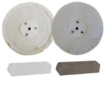 Bench Grinder Polishing Kit 150mm Buffs (Alum / Alloys)