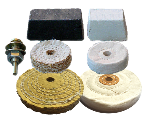 Drill Polishing Kit 4 Buffs 50mm/100mm